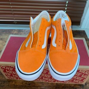Vans old schools orange tiger/ true white sneakers